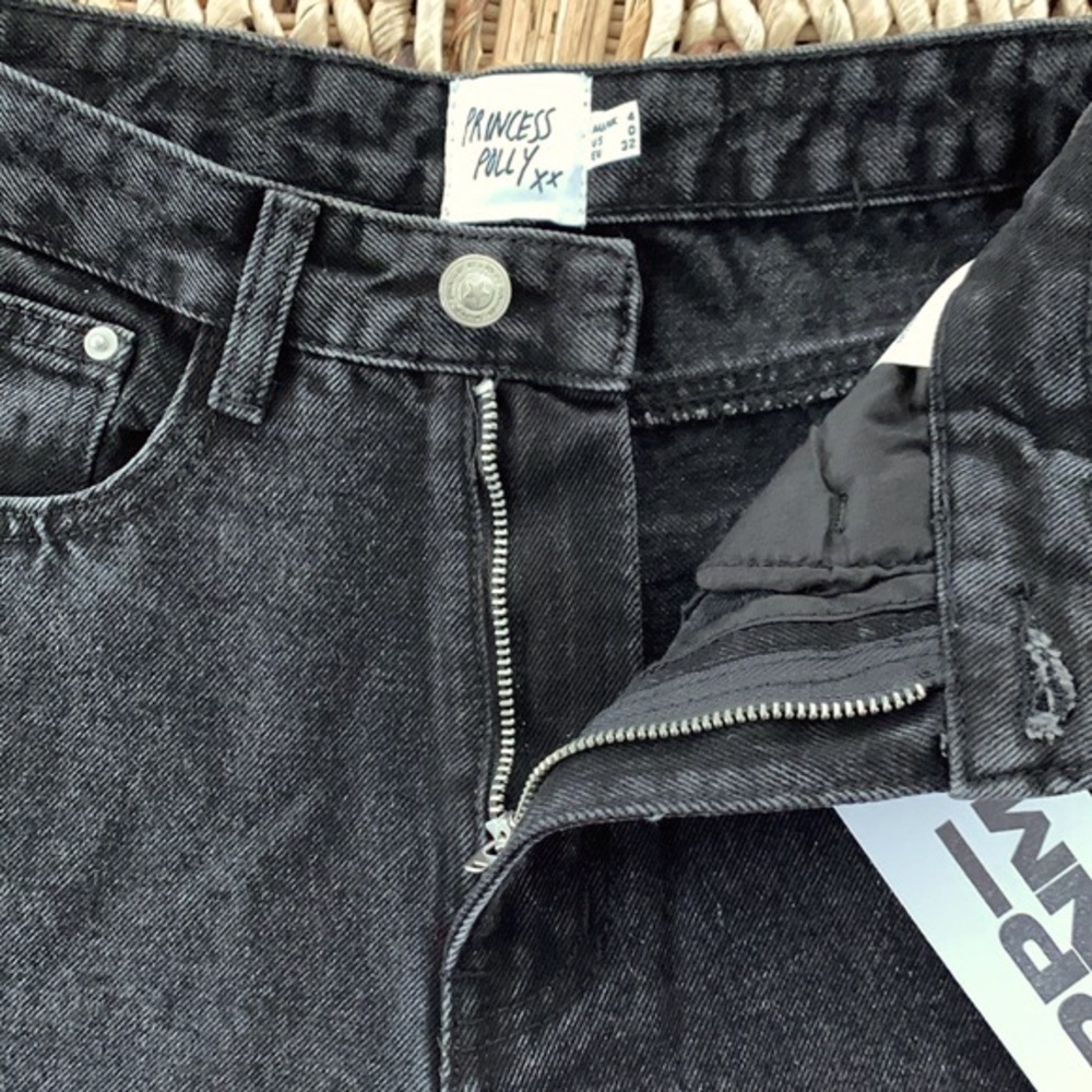 Princess Polly Black Sevina Wide Leg Jean - Picture 9 of 16